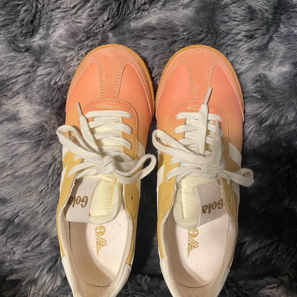 Gola Women's Orange and Yellow Sneakers